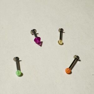 Colorful Kids Stud Earrings Set